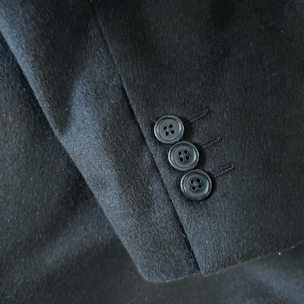 Donna Karan Signature 100% Cashmere Blazer Made in Italy BlackTailored Fit - Picture 6 of 9